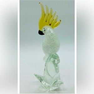 The Cockatoo from the Exotic Birds of the World Collection, Murano Italy